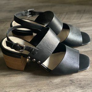 Caslon Women Slingback Block Heel Sandals Miriam Black